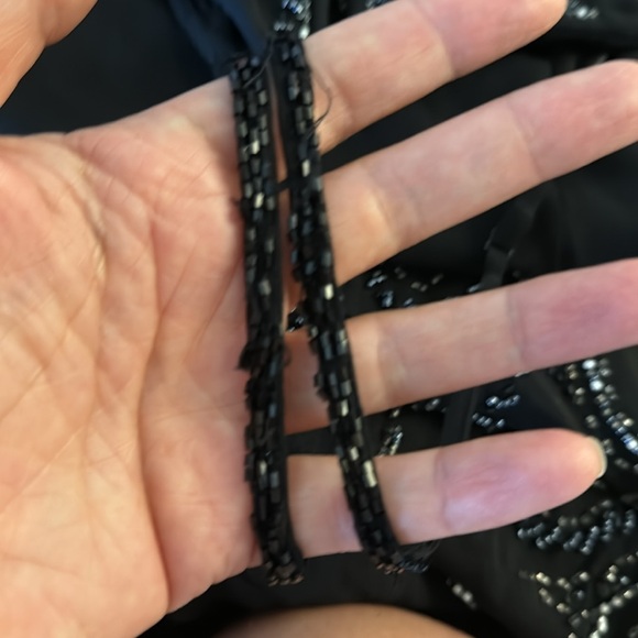 Vintage Sue Wong Nocturne Silk Black Beaded Formal Gown Sz 10 - Picture 12 of 13